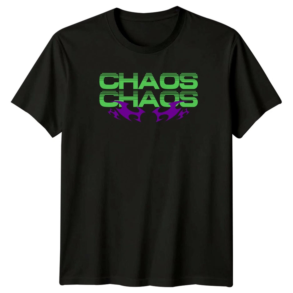 Chaos Chaos T-Shirt Y2K Aesthetic Streetwear Birthday Gift For Him And Her