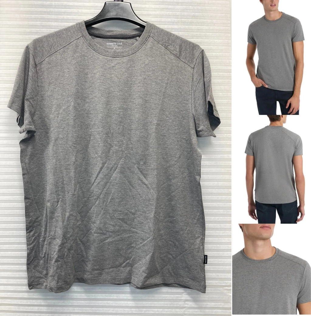 Kenneth Cole Men’s Crew Neck Short Sleeve Tee Shirt | Gray | Size XL | NWT