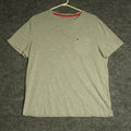 Tommy Hilfiger Shirt Mens Medium Grey Short Sleeve Crew Neck Pullover T Shirt