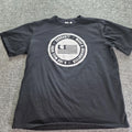 Carhartt T Shirt Mens Size Large Tall Black A Job Well Done Graphic Logo Tee