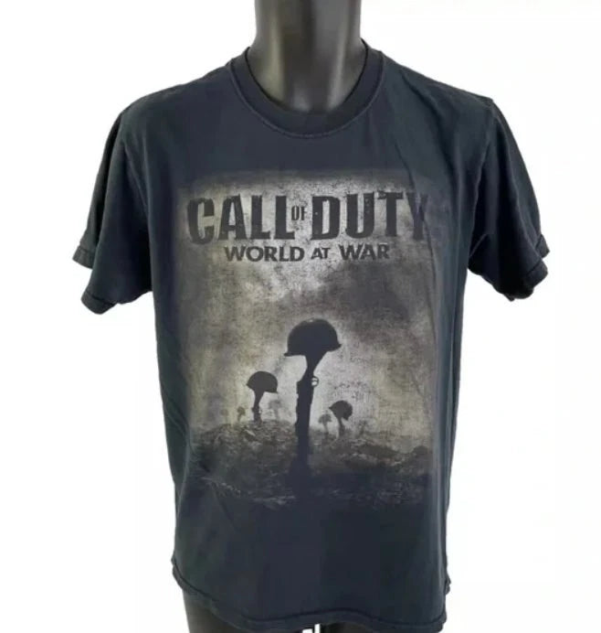 Call Of Duty World At War Promo Unisex Black T Shirt S-5XL Q4751