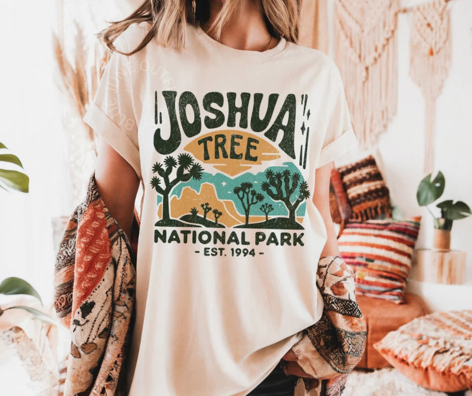 Joshua Tree National Park Tee | Desert Vintage Graphic Shirt | Nature Lover Gift