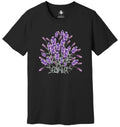 Lavender Flower Shirt, Vintage Lavender Flower Shirt, Boho Wildflowers Shirt