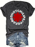 RED HOT  CHILI PEPPERS ASTERISK T-SHIRT FEMALE SIZE (MED) - FREE SHIPPING!!