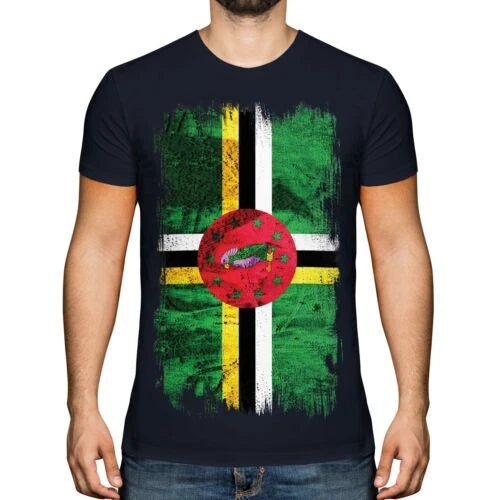 Dominica Grunge Flag Dominican T-Shirt Jersey Football Jersey Gift