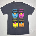 Campbells Soup Shirt Mens Medium Black Andy Warhol Pop Art Graphic Tee T-Shirt