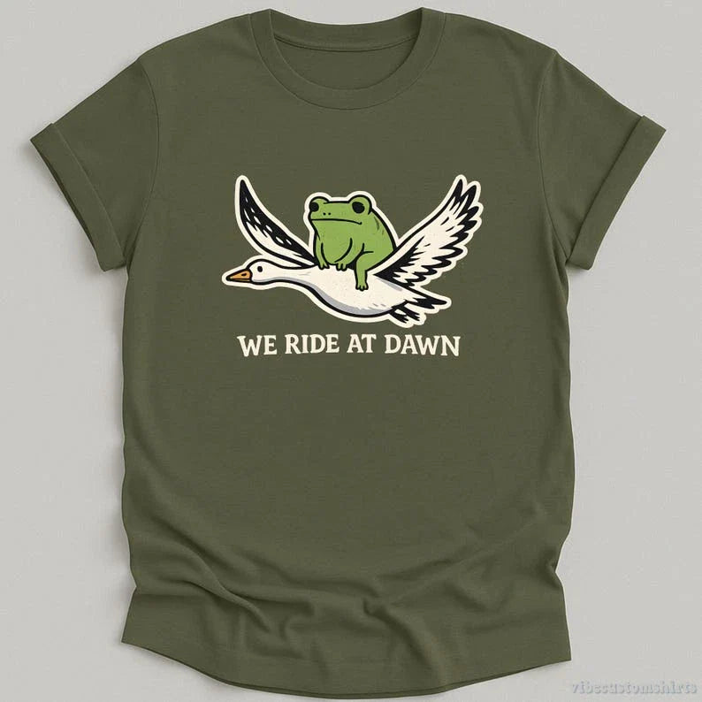 We Ride At Dawn Frog Shirt.