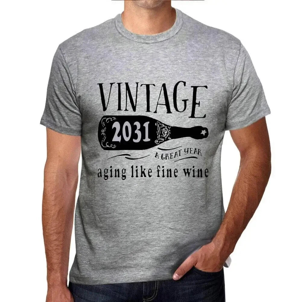 Men's Graphic T-Shirt Aging Like A Fine Wine 2031 Eco-Friendly Limited Edition