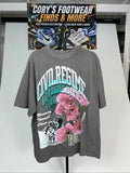Civil Regime Gray Graphic Blooming Through Chaos tee short sleeve Men’s Large