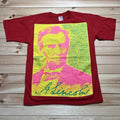 Abraham Lincoln Pop Art Four Score Quote Shirt Size Medium Made In USA