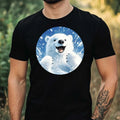 Mens Light Up Animal Print Cotton T-Shirt Size XS to 5XL