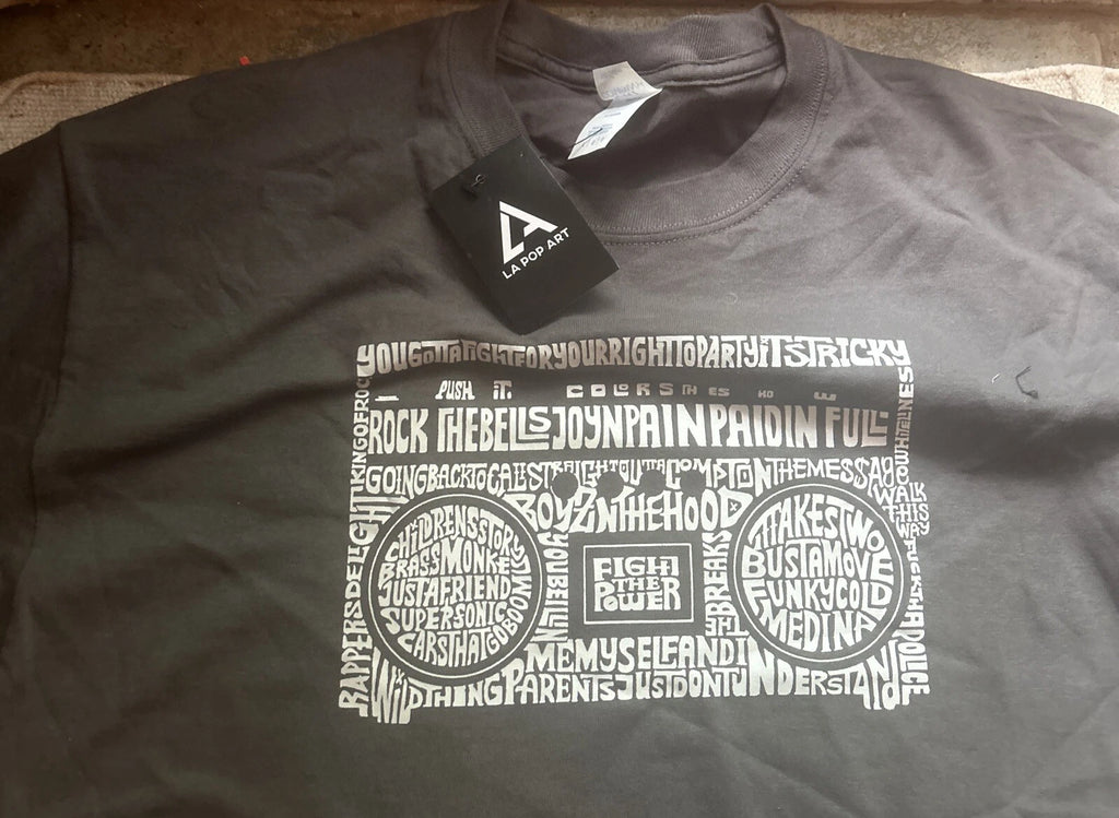 LA POP ART RAP SONGS OF THE 80’S GRAPHIC T-SHIRT