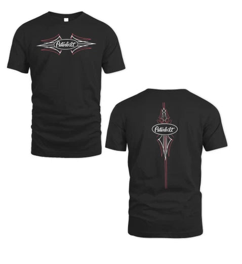 Peterbilt Truck Trucker Logo Men's Black T-Shirt Size S to 5XL