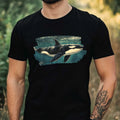Mens Orca Wahl Sea Motif Cotton T-Shirt Size XS to 5XL