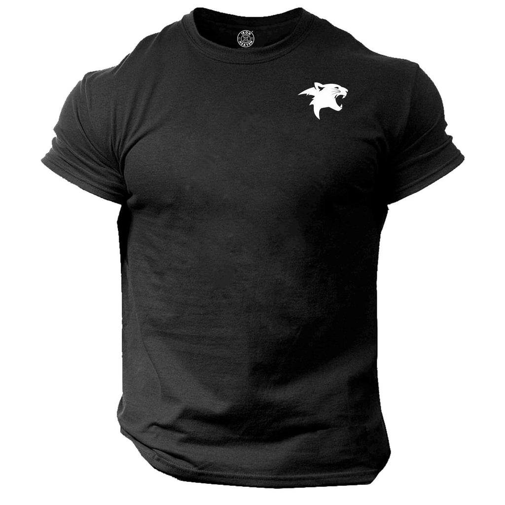 Jaguar T Shirt Pocket Gym Clothing Bodybuilding Training Workout Boxing MMA Top