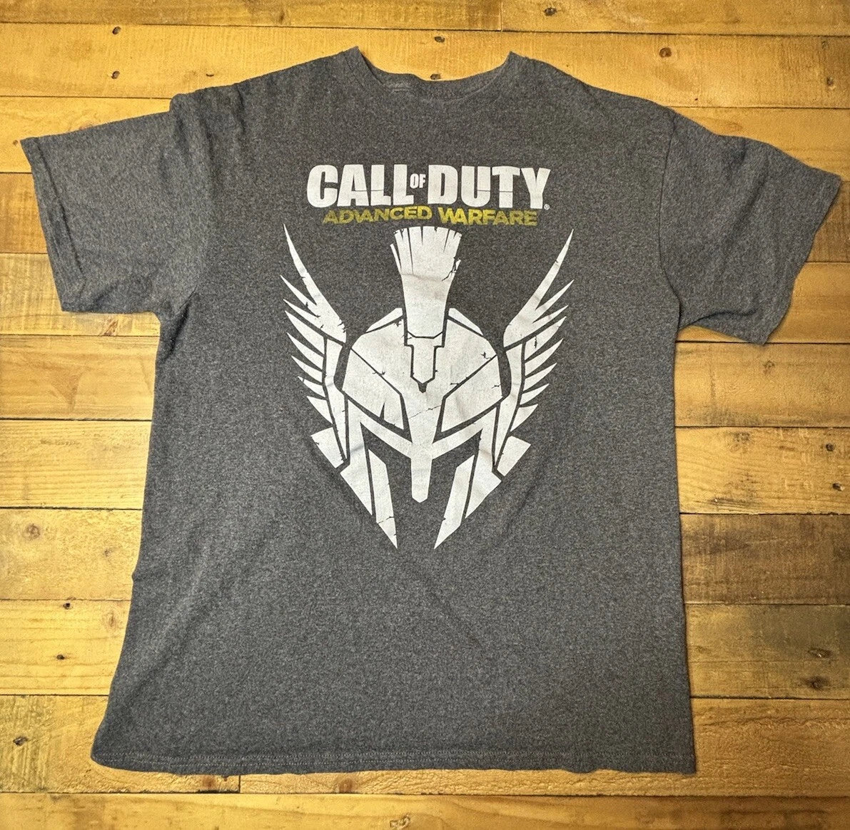 Call Of Duty Advanced Warfare Sentinel Logo Gray Short Sleeve T-Shirt Size Large