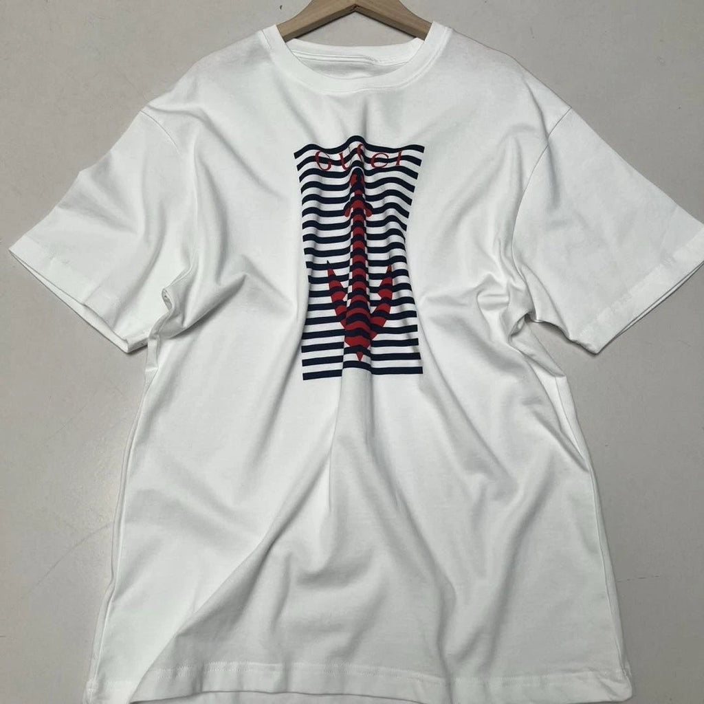 Trendy Sport-Style Cotton T-Shirt — Breathable Sweat-Absorbent Loose Fit Unisex