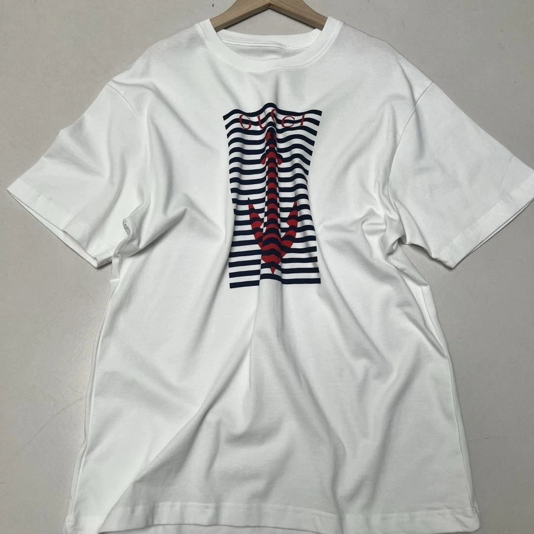 Trendy Sport-Style Cotton T-Shirt — Breathable Sweat-Absorbent Loose Fit Unisex