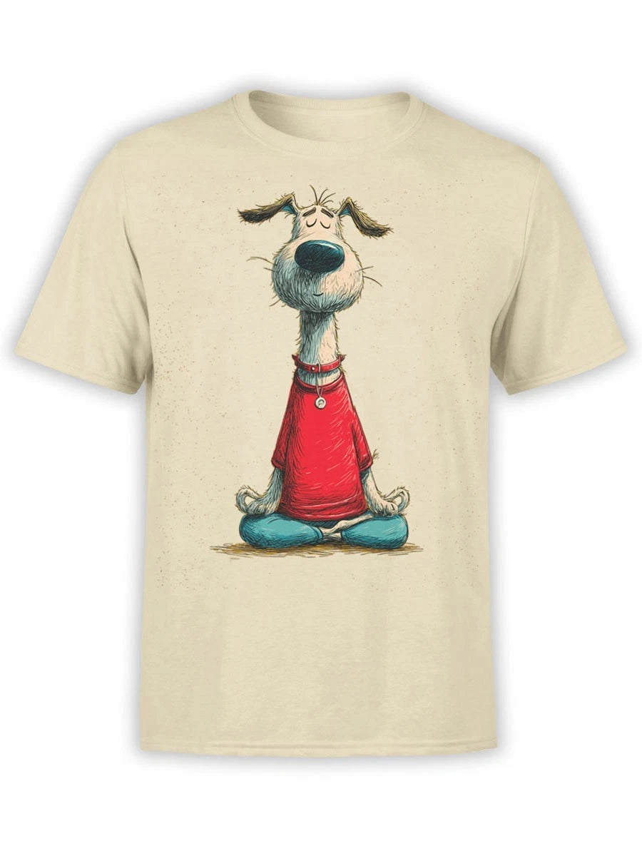 FANTUCCI Zen Pup T-Shirt | Funny Meditating Dog Tee for Relaxed Souls | Unisex