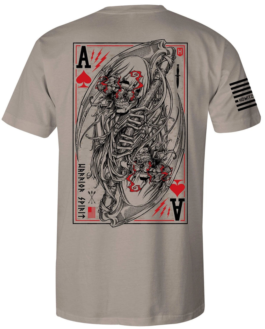 Howitzer Clothing Men's T-shirt Warrior Spirit Card