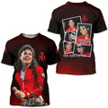 Michael Jackson 3D T Shirt Iconic Pop Music Premium Cotton Daily Wear Unisex