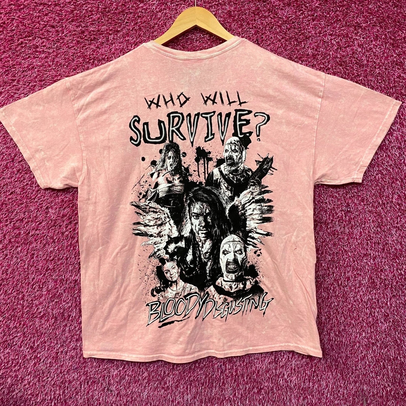 Bloody Disgusting X Terrifier Art The Clown T-Shirt Large