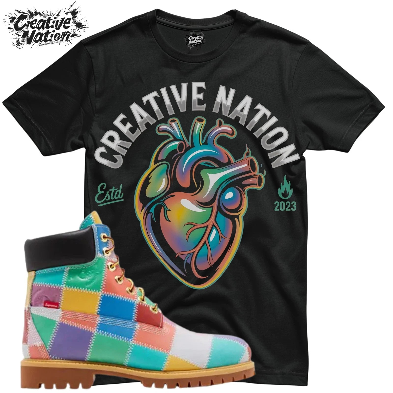Shirt To Match 6 Premium Waterproof Boot Multi-Color Unisex Tee Heart Shirt