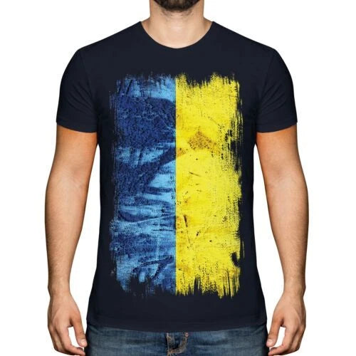 Ukraine Grunge Flagge Herren T-Shirt Ukra ? Na Fußball Ukrainisch Geschenk