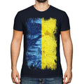 Ukraine Grunge Flagge Herren T-Shirt Ukra ? Na Fußball Ukrainisch Geschenk