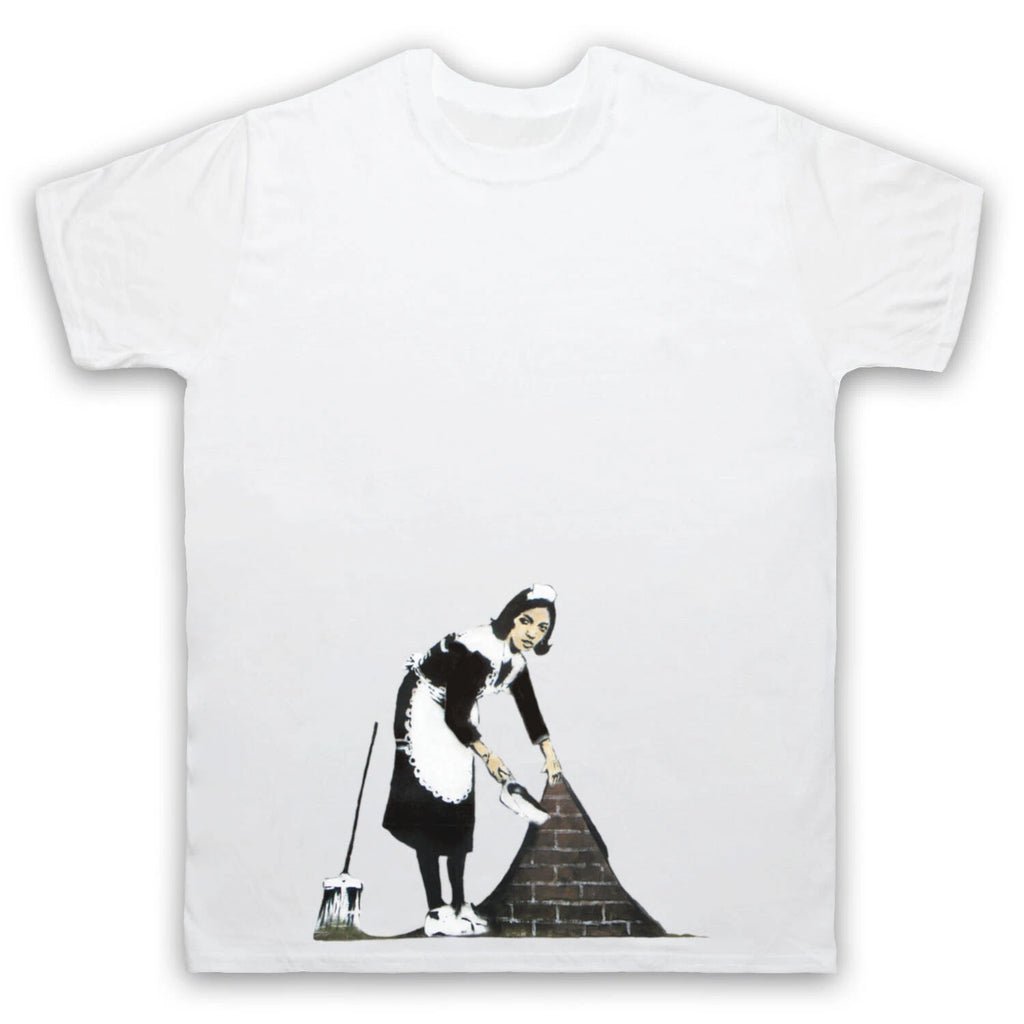BANKSY MAID UNOFFICIAL GRAFFITI STREET ART PRINT ARTIST MENS & WOMENS T-SHIRT
