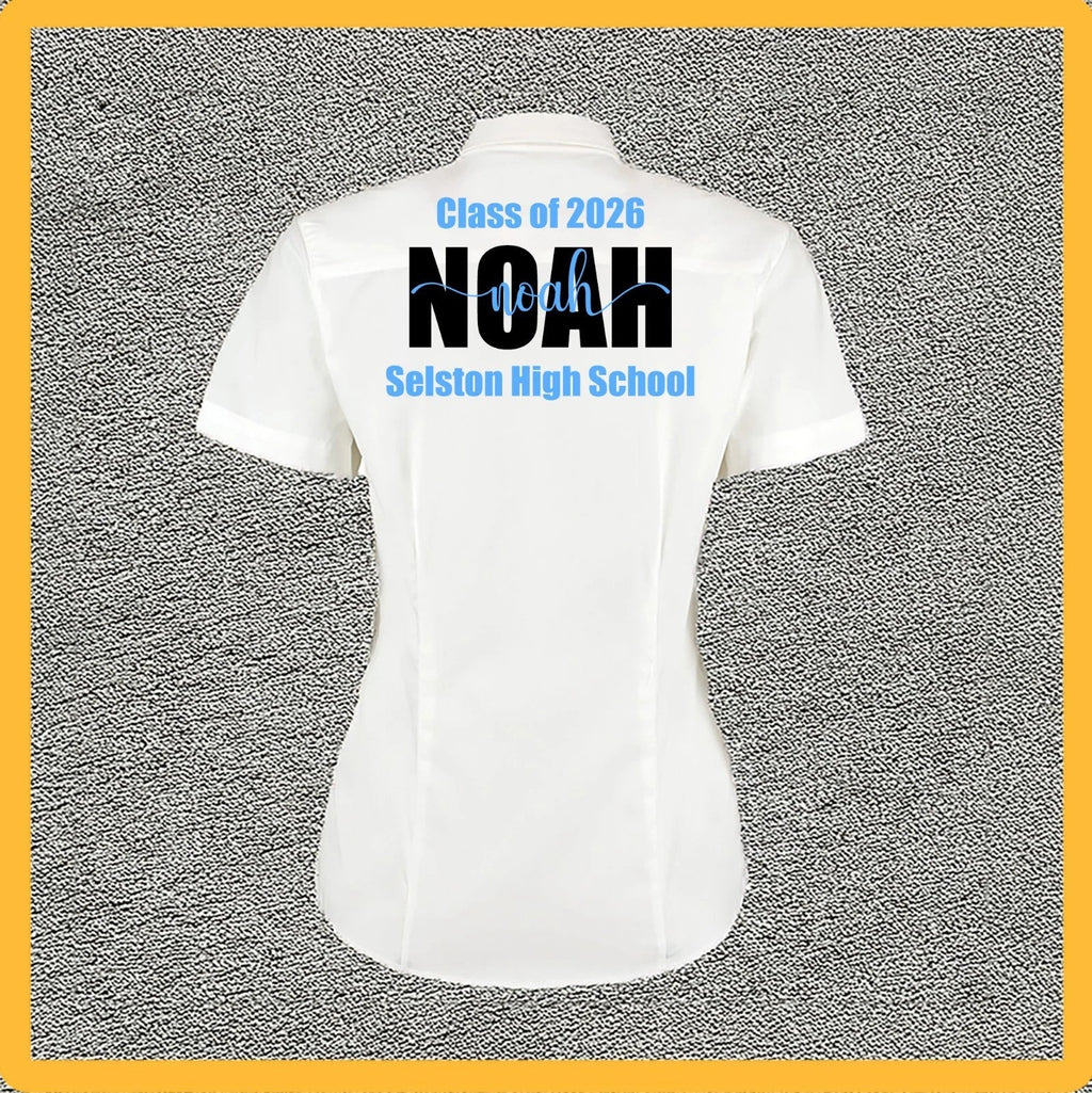 Personalised School Leavers Iron On Transfer, Class Of 2026