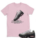 Air Max 95 Pink Foam Black White OG Big Bubble T Shirt Match Dripping Shoe