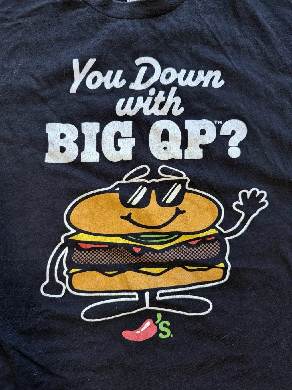 Chilis Employee Shirt XL You Down With Big QP?  Chili’s T-shirt black