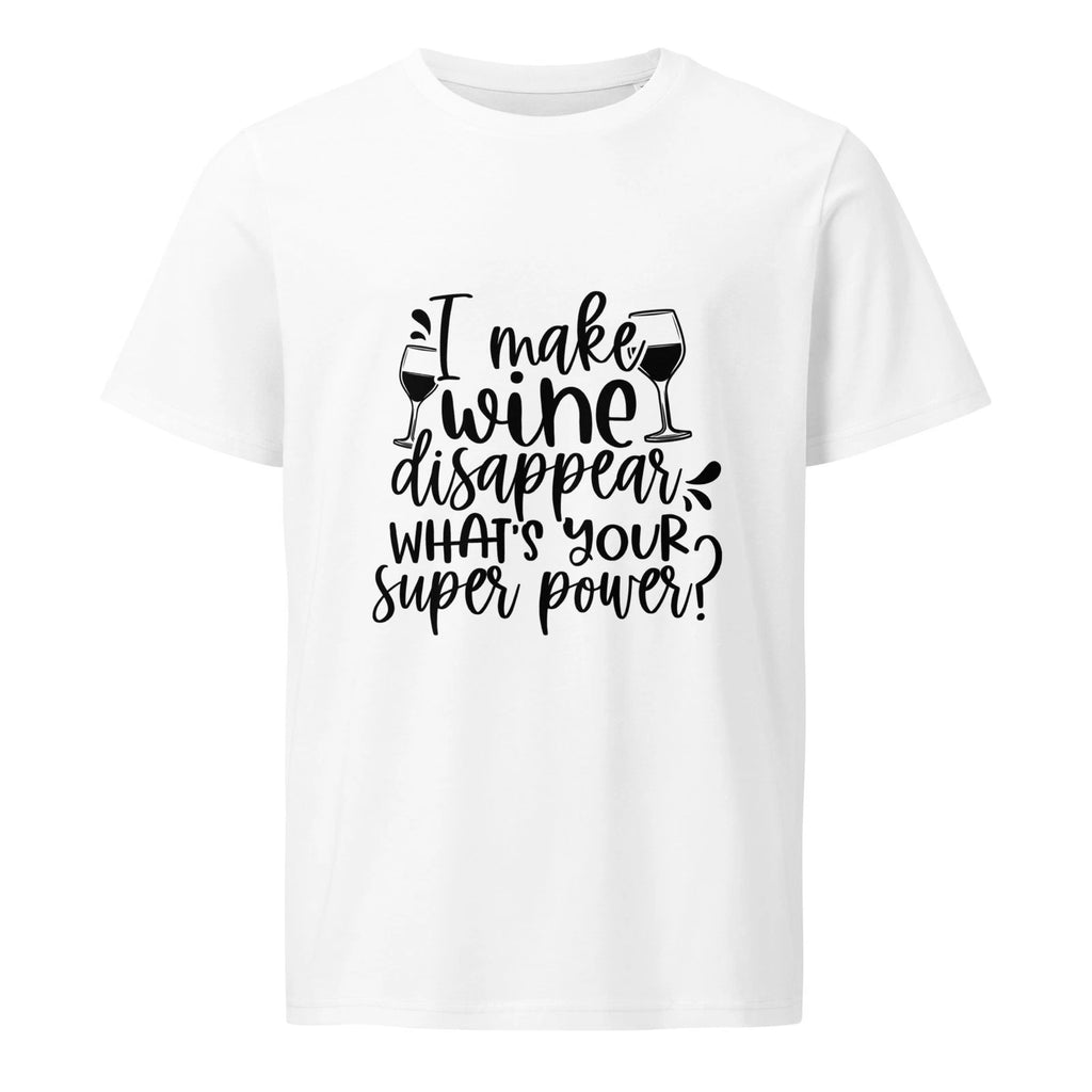 I Make Wine Disappear T-Shirt Funny Graphic Tee Gift for Her Wine Lover