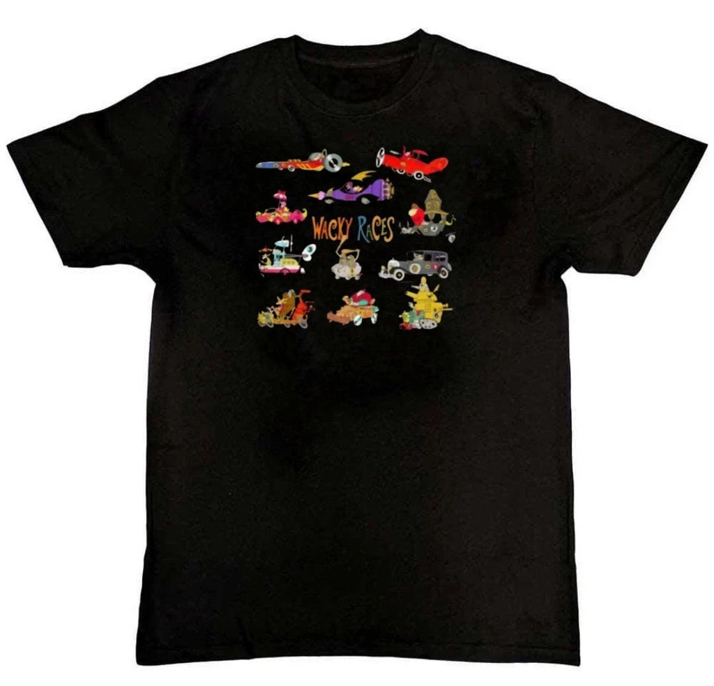 Wacky Races Vehicles Graphic Print Mens Unisex T-Shirt S M L XL 2 3 4 XL