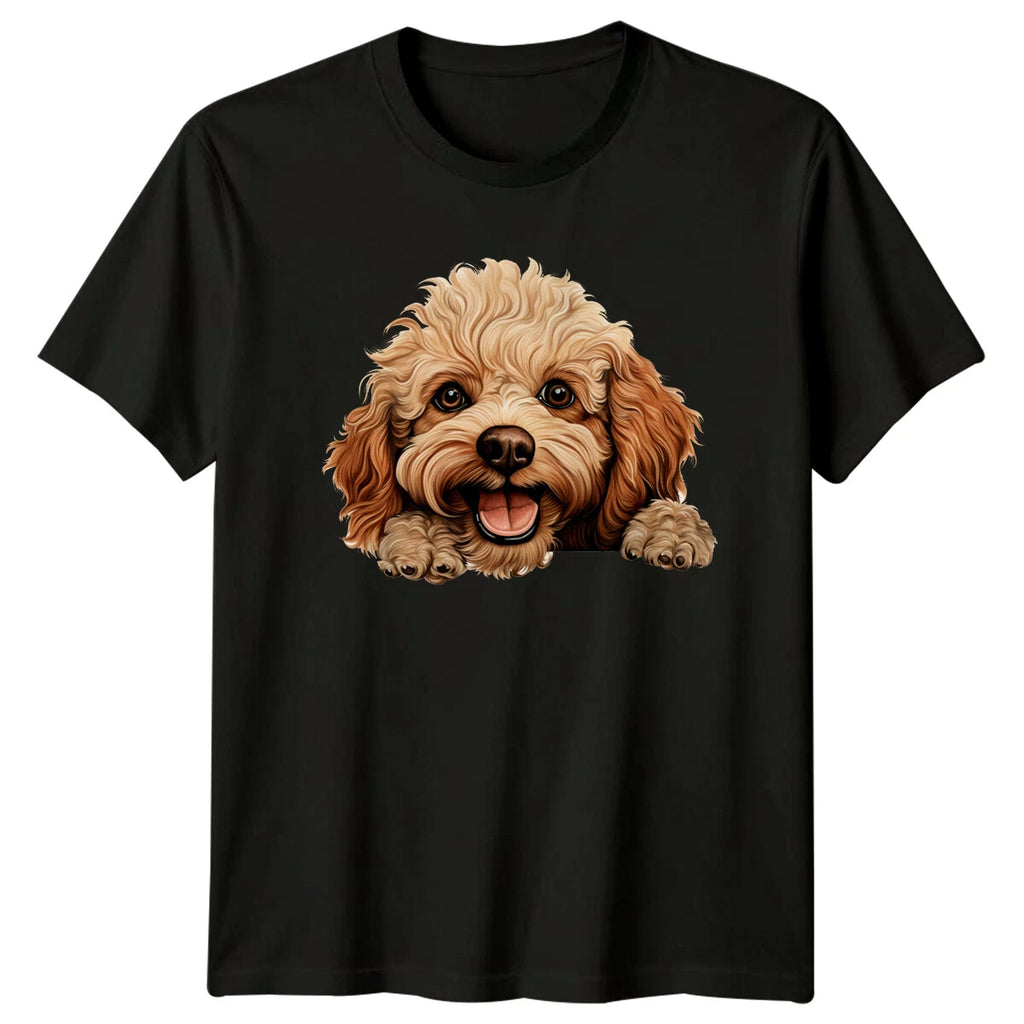 Cute Poodle Dog Breed Graphic Pet Portrait Animal Lover T-Shirt