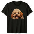Cute Poodle Dog Breed Graphic Pet Portrait Animal Lover T-Shirt