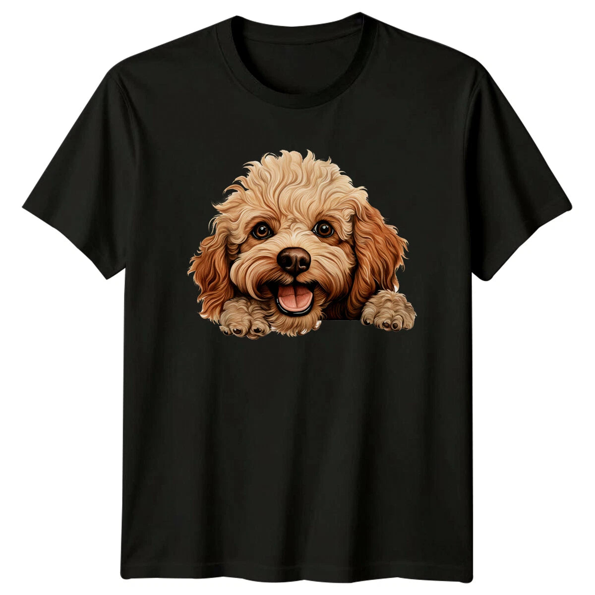 Cute Poodle Dog Breed Graphic Pet Portrait Animal Lover T-Shirt