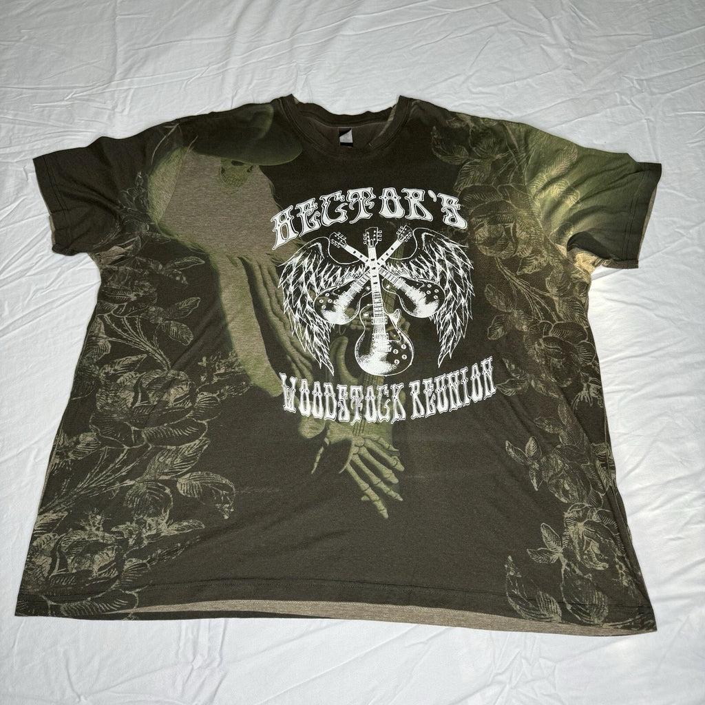 Gary Kroman Grateful Dead Skeleton Hector’s Woodstock Reunion Skull Shirt XXL