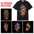 Colorful Flower  Splash Abstract TShirts, Comfort Colors, Unisex Streetwear Tee