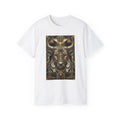 Ornate Golden Bull Tee | Geometric Bull Head Design