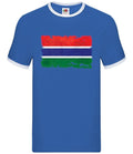 The Gambia Grunge Style Flag - Mens Wrestler - Banjul Country Travel Flags