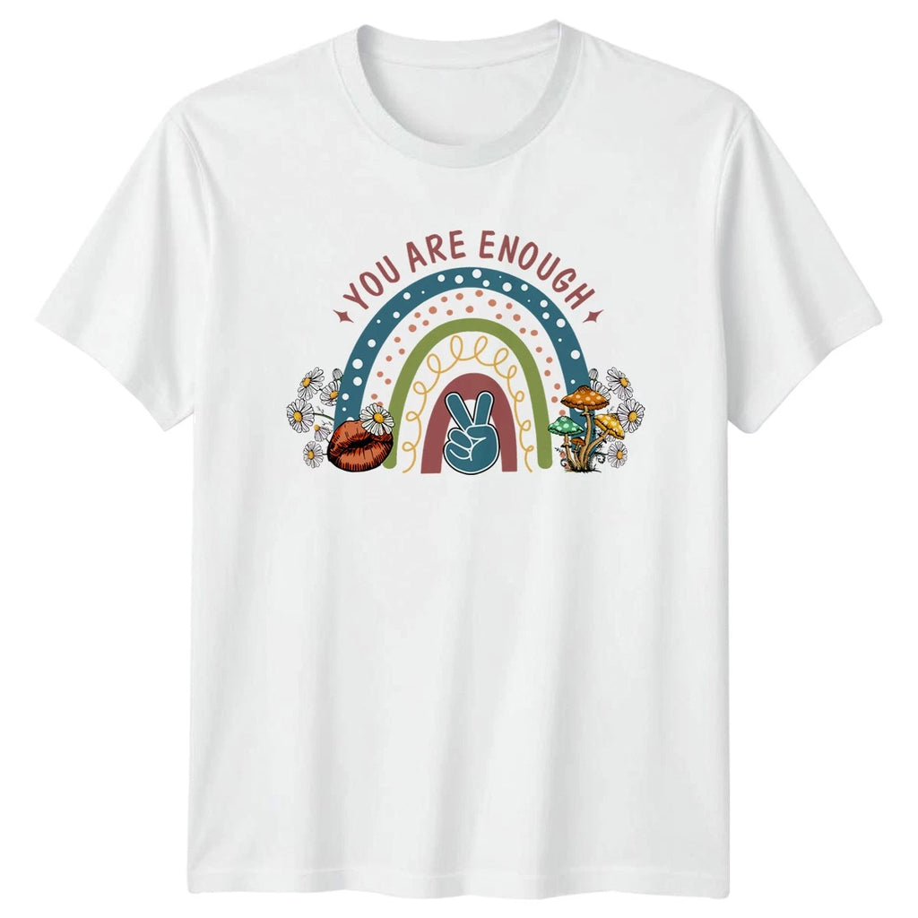 You Are Enough T-Shirt Boho Hippie Wellness Self Love Birthday And Her