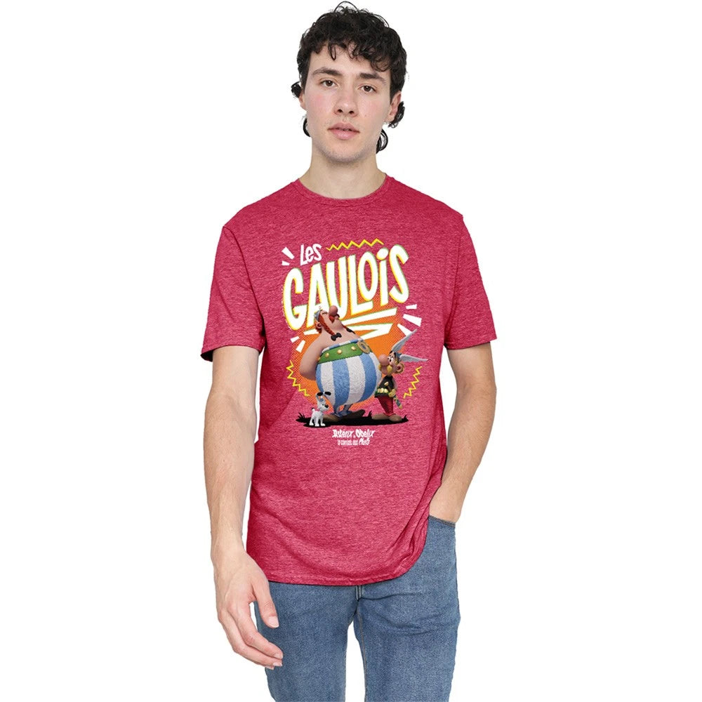 Asterix & Obelix - The Heroic Gauls Unisex T-Shirt S-3XL, Heather Red