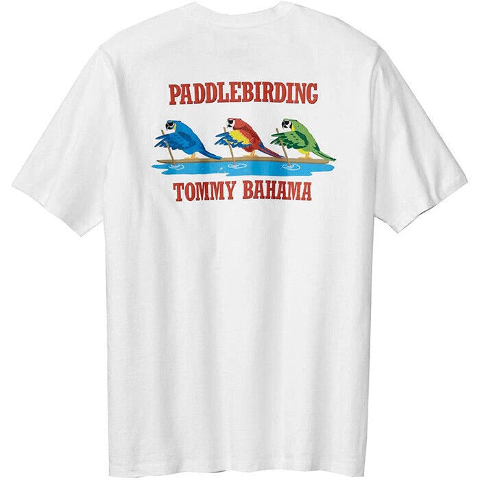 TOMMY BAHAMA MEN'S T SHIRTS- Paddlebirding -SIZE Medium Only -Reg 28.99 - NEW