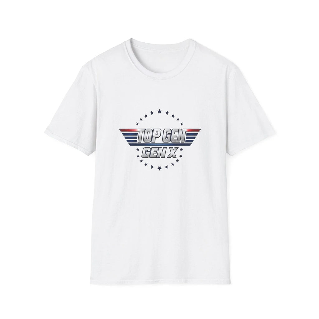 Top Gen Gen X T-Shirt | Retro Wings Logo, 80s Pilot Style, Gen X
