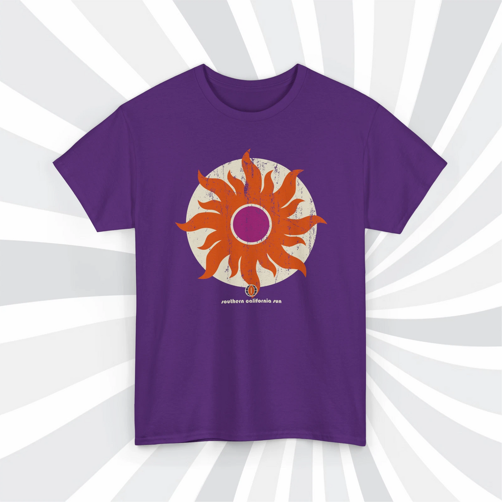 Southern California Sun 1974 WFL Football Grunge Logo T-Shirt