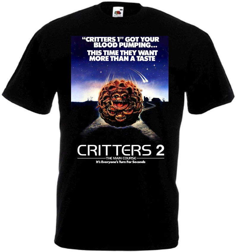 CRITTERS 2 Movie Poster T shirt all sizes black