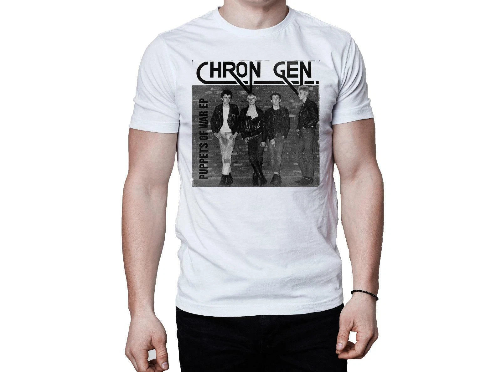 Chron Gen - Puppets Of War (Double Sided) White T Shirt £9.95 (XL & XXL) SALE