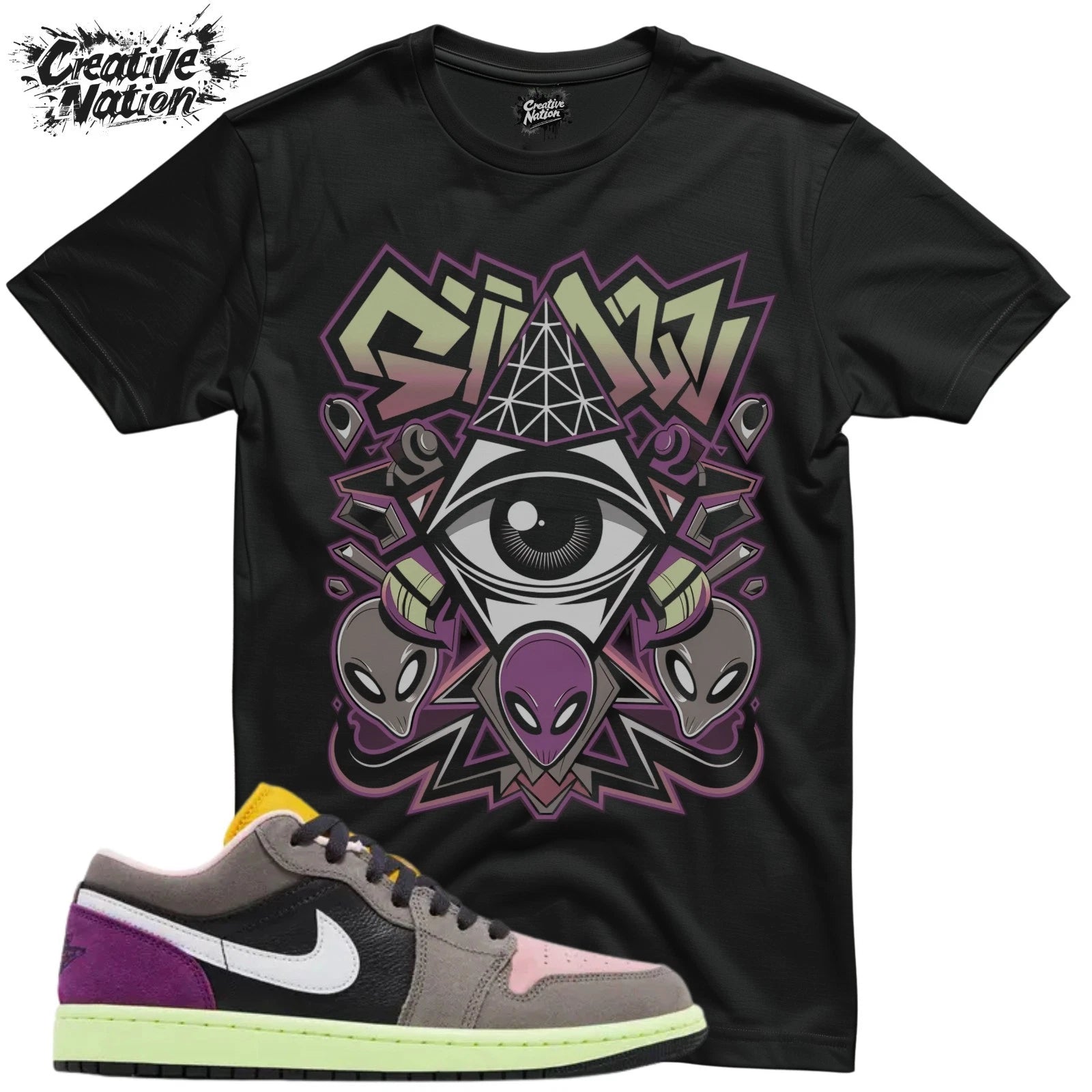 Shirt To Match 1 Low Tokyo Bio Hack Unisex Tee Sneaker Shirt Alien Shirt